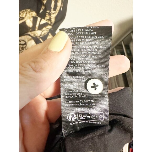 Maeve Black and Tan Botanical Maxi Dress - Picture 5 of 7